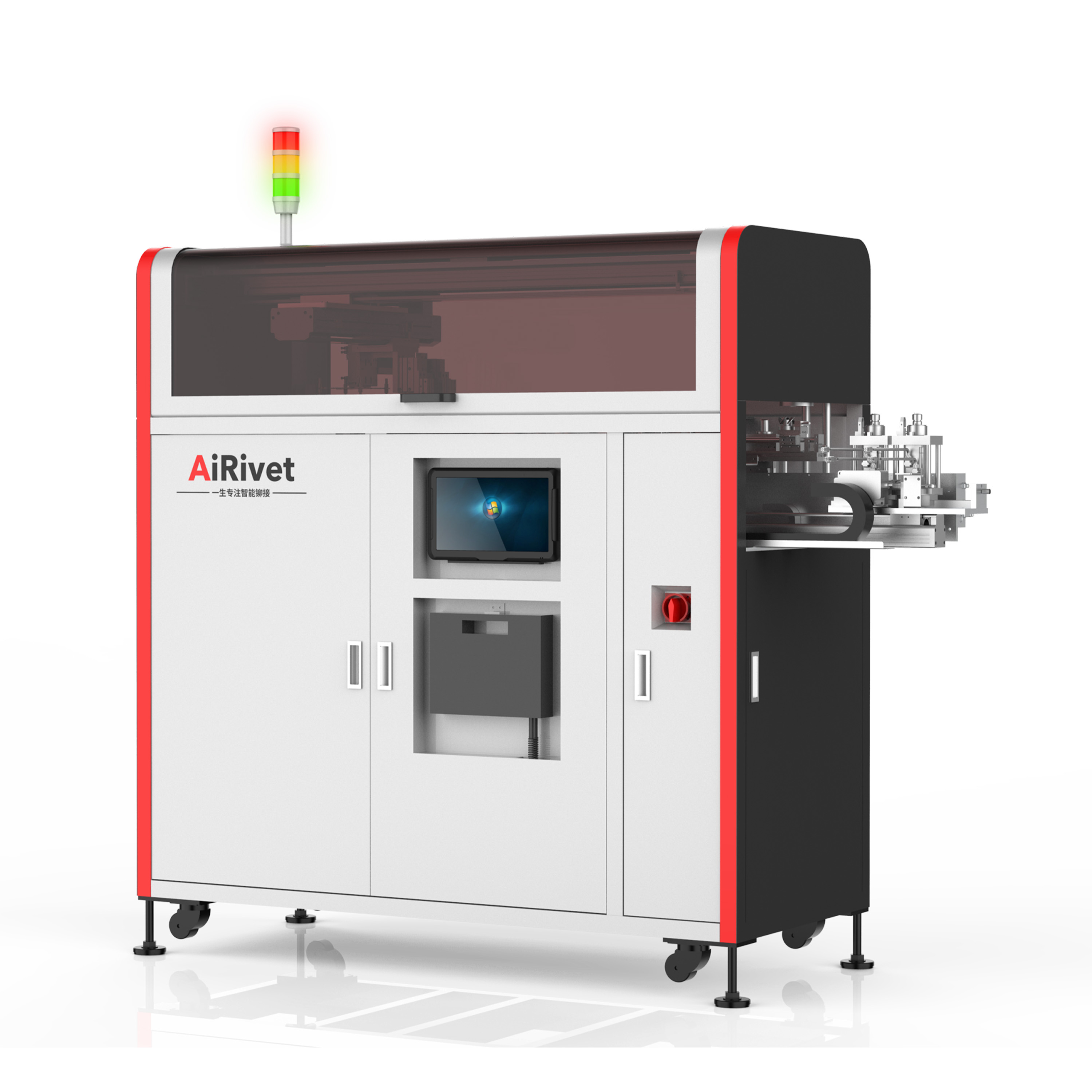 Fan blade injection molding iron shell feeding machine