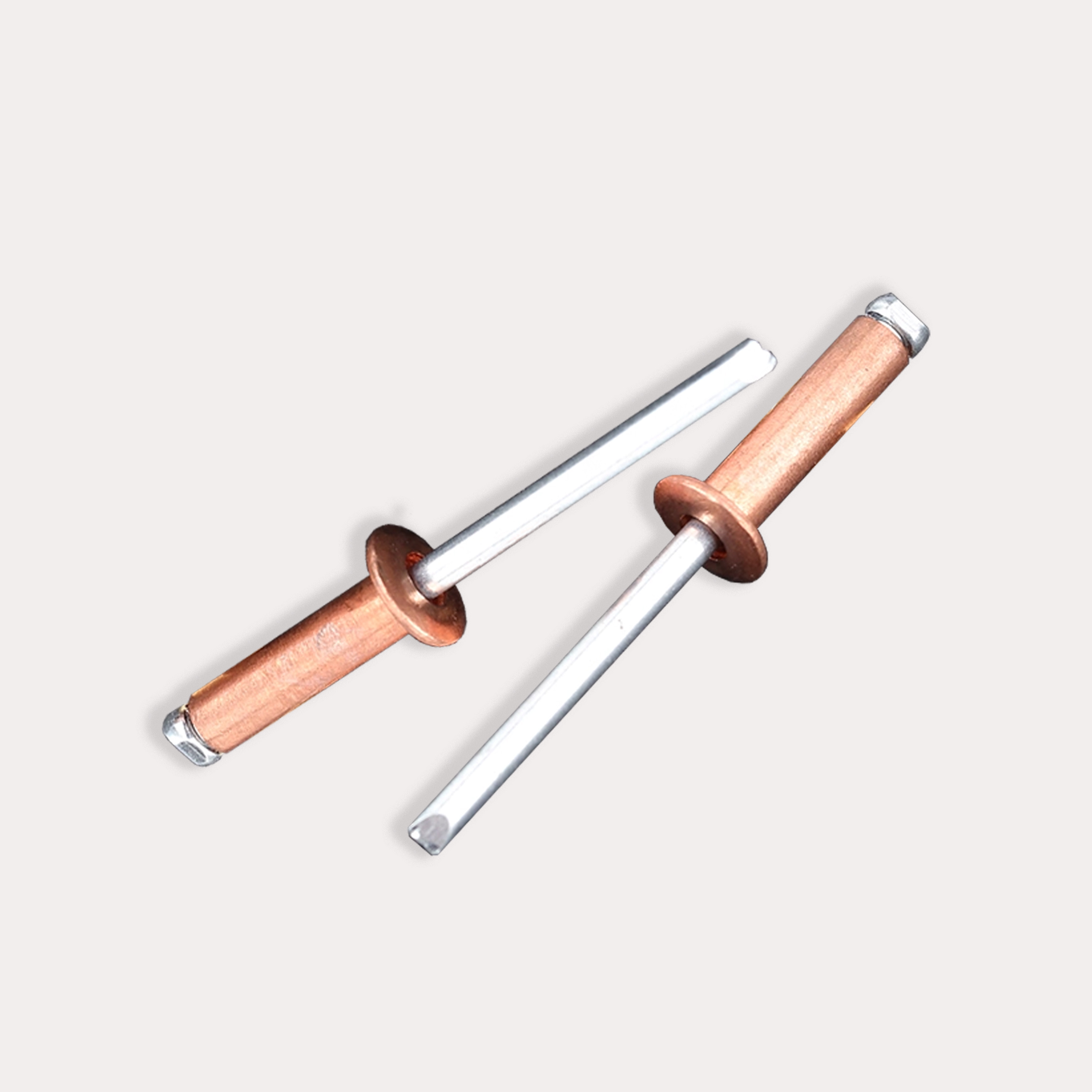 Power equipment -  copper open core rivets